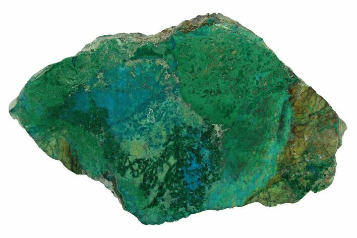 Polished Blue River Chrysocolla Section - Arizona #303051